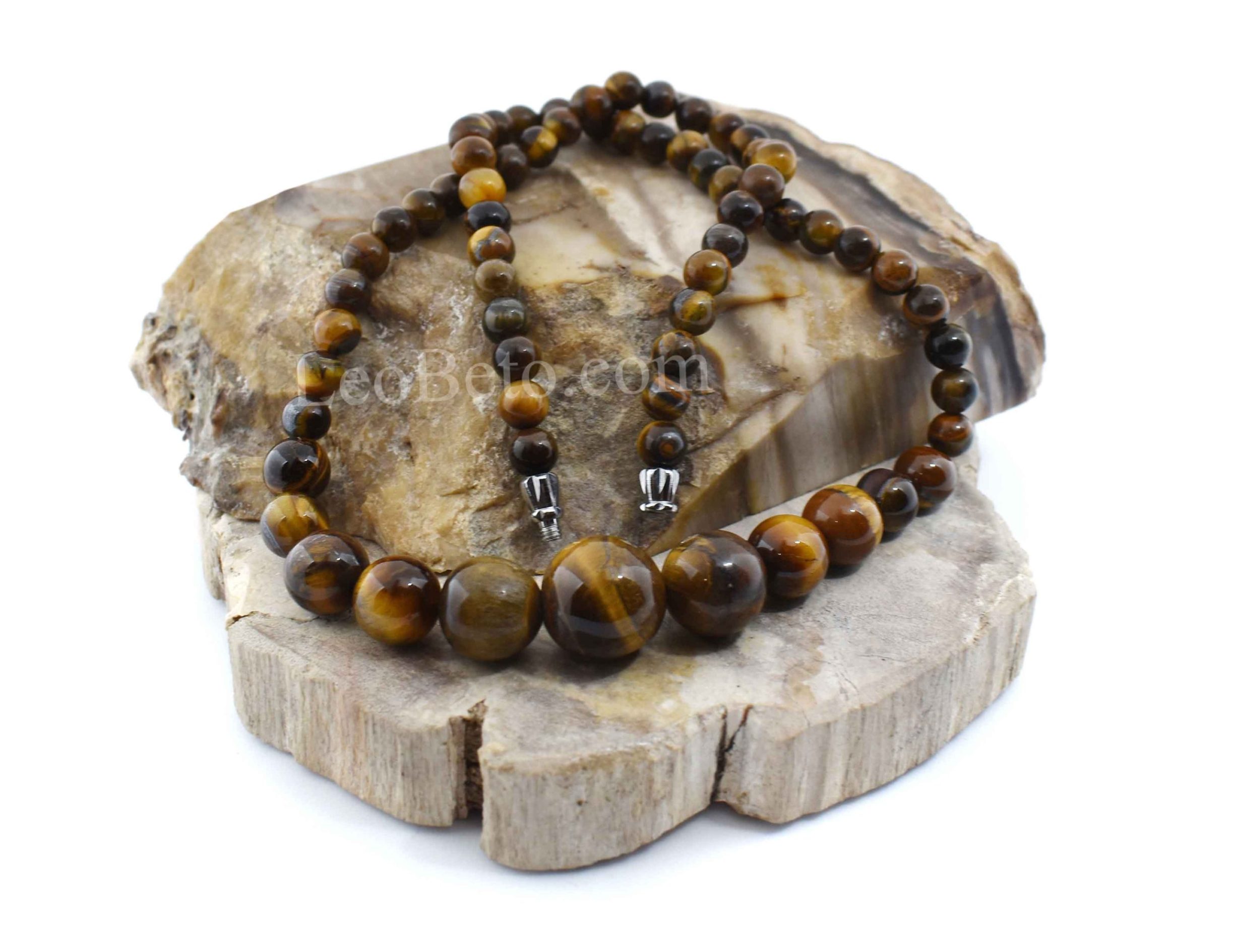 Tiger's Eye Stone Beads Necklace - Image 3