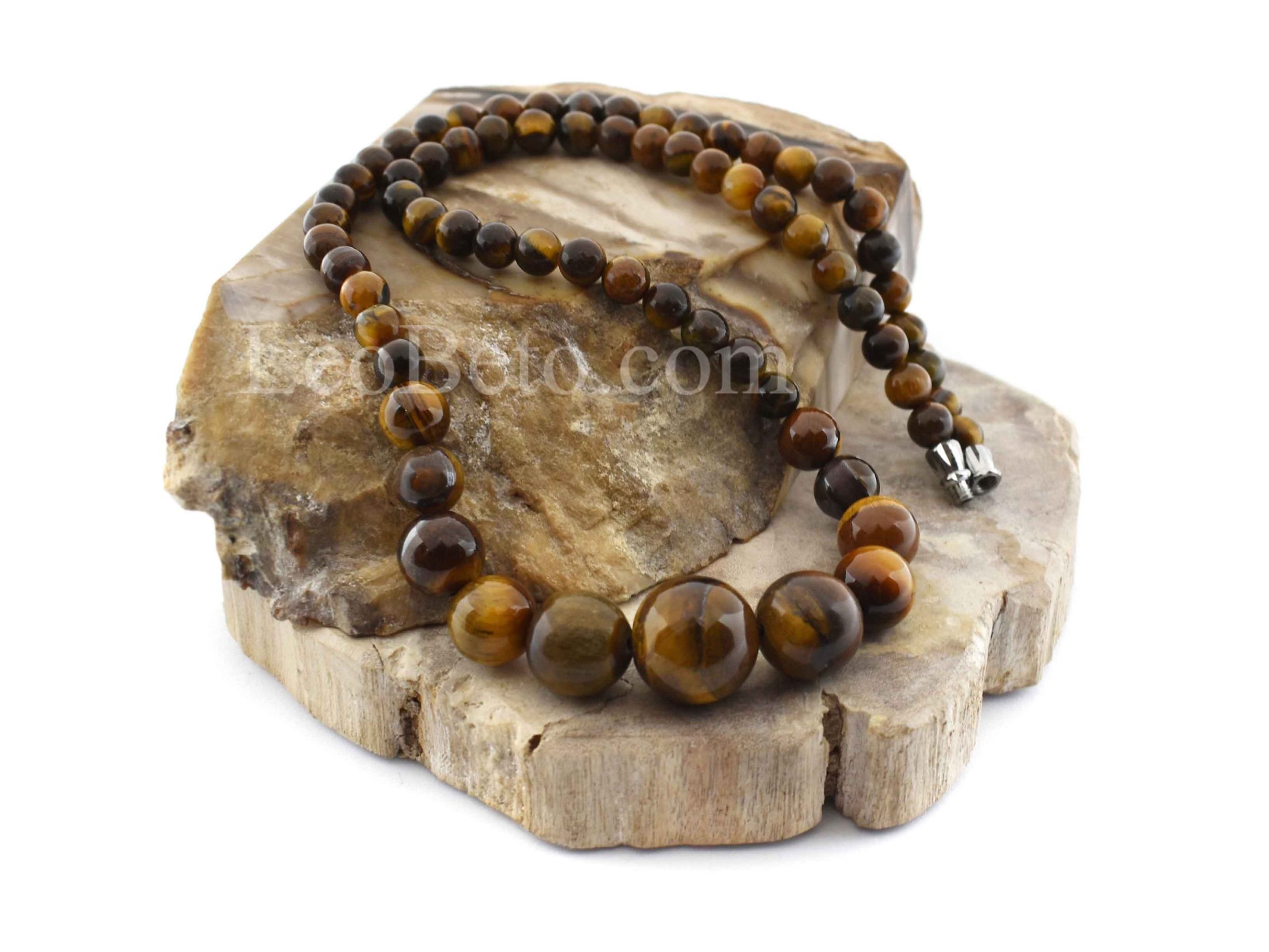 Tiger's Eye Stone Beads Necklace - Image 5