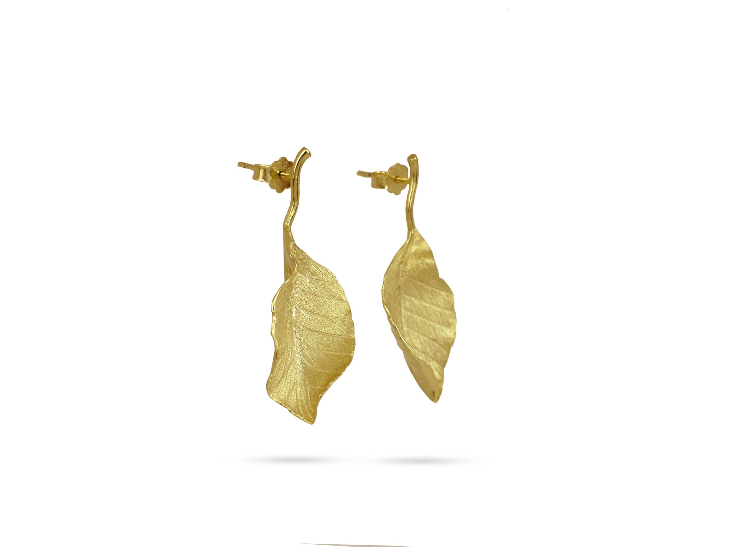 Autumn Leaf Drop Earrings - Image 2