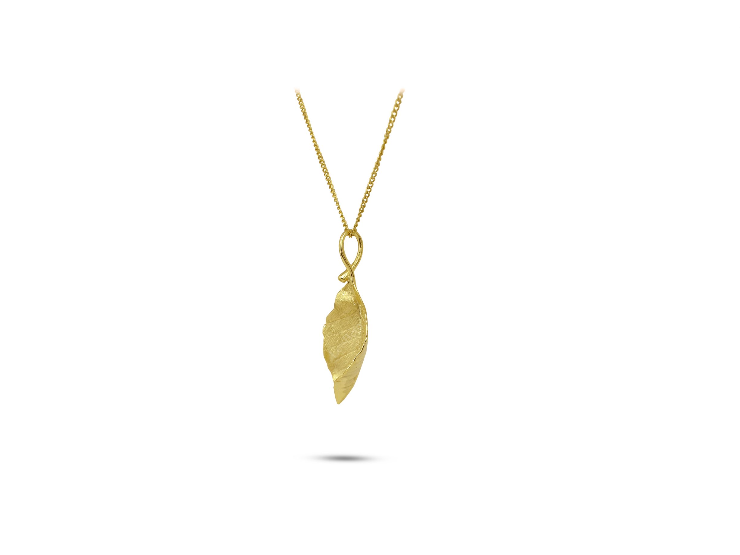 Autumn Leaf Drop Necklace - Image 2