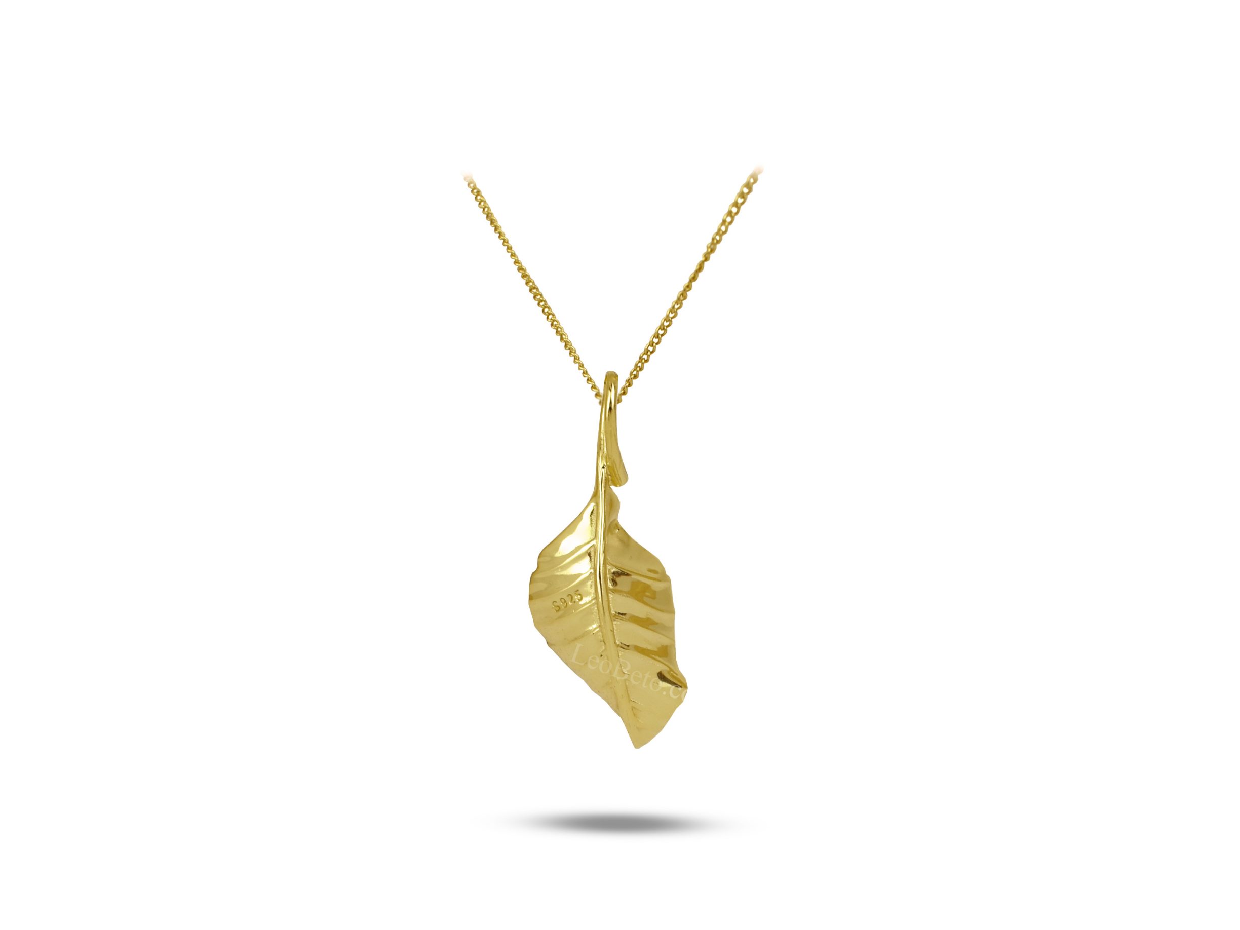 Autumn Leaf Drop Necklace - Image 3