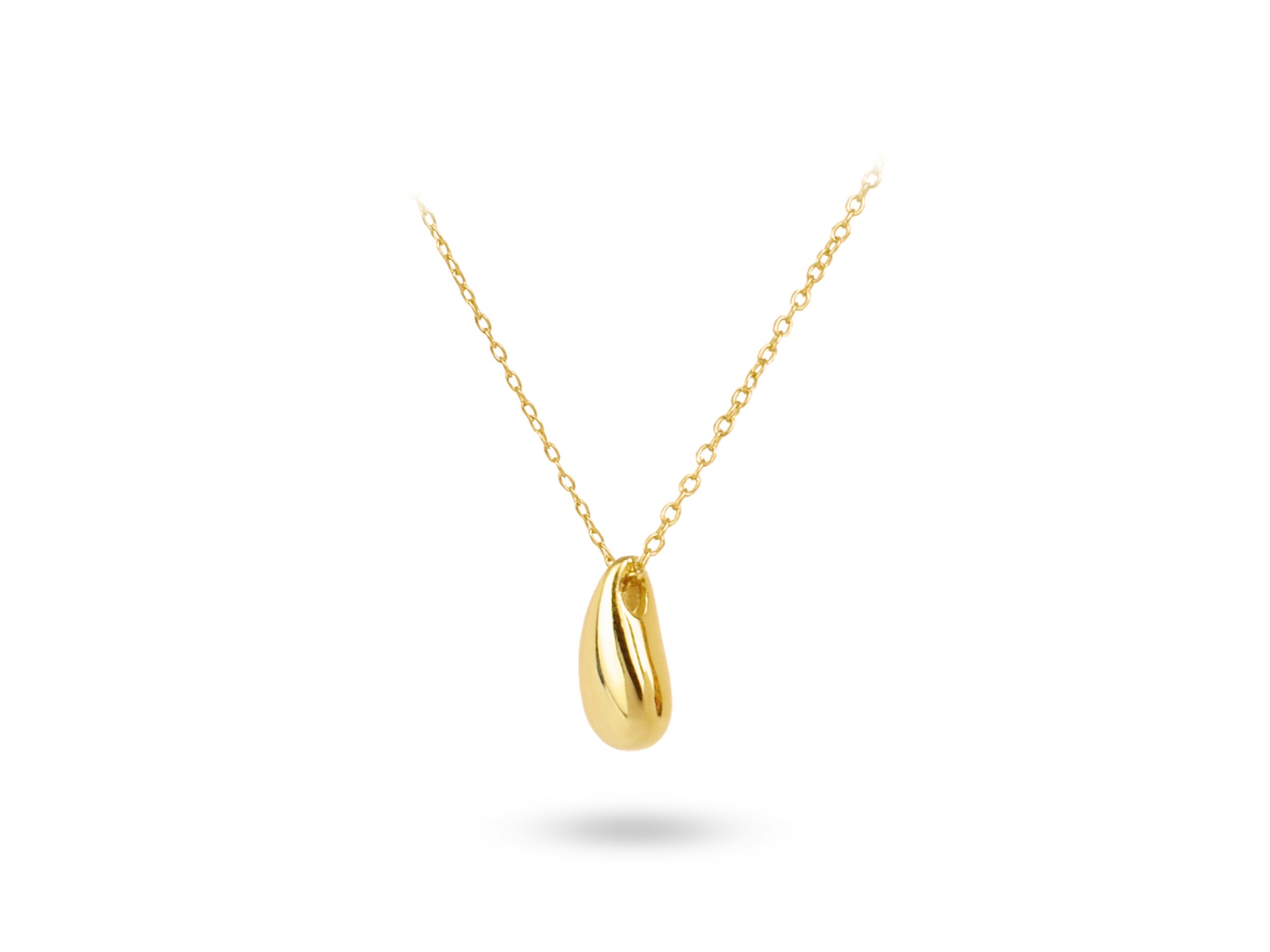 Minimal Water Drop Pendant Necklace - Image 2